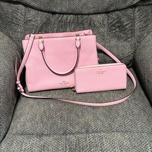 Kate Spade Pink Shoulder Bag and Wallet